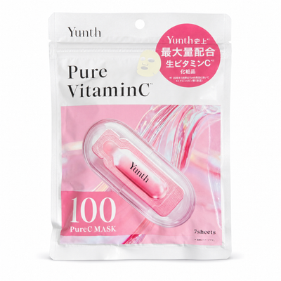 Yunth 生VCシートマスク Pure VitaminC 7枚入り 生ビタミンC フェイスマスク